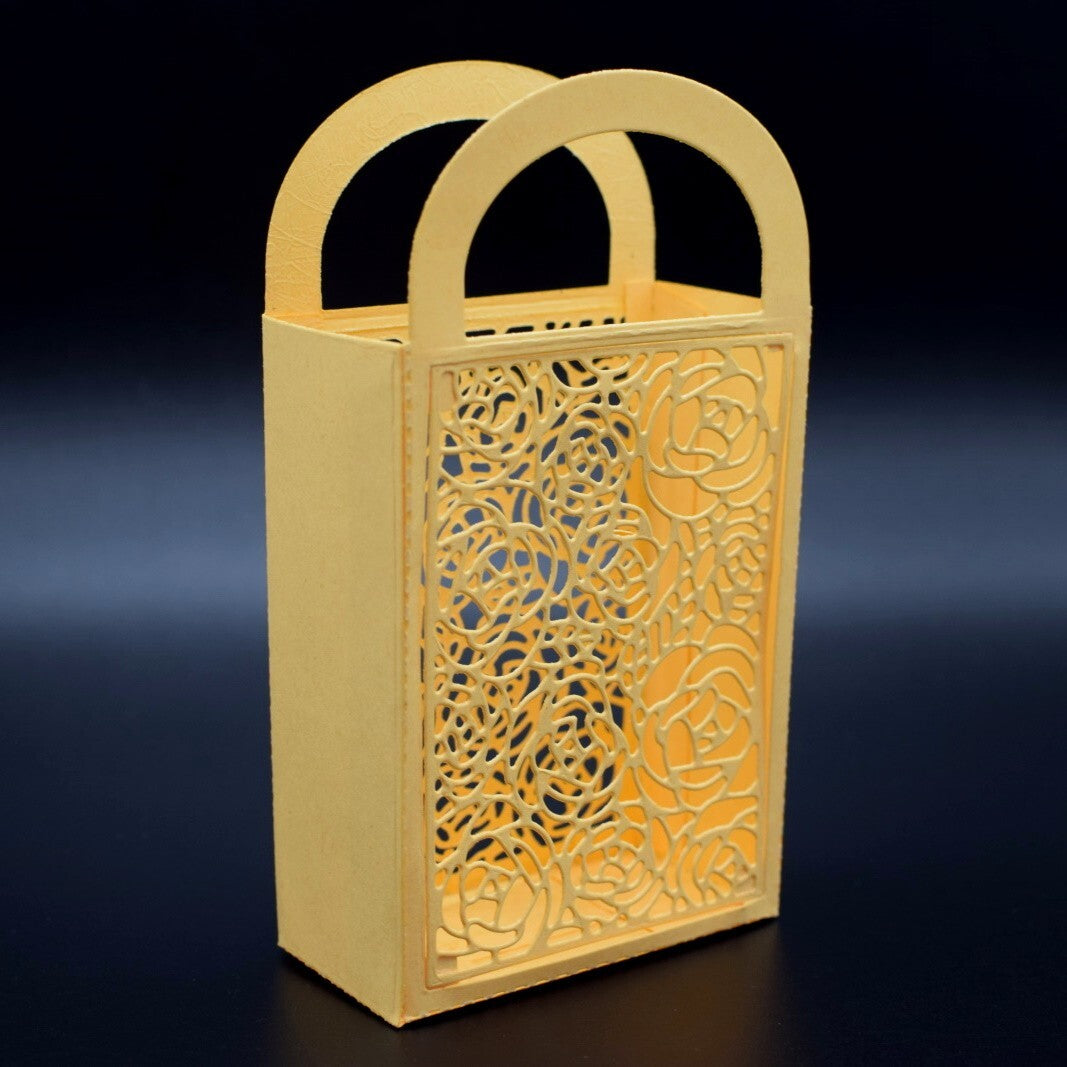3D Decorative Bag Metal Cutting Die, Stencil, Bouquet, Basket, Favours,  B3