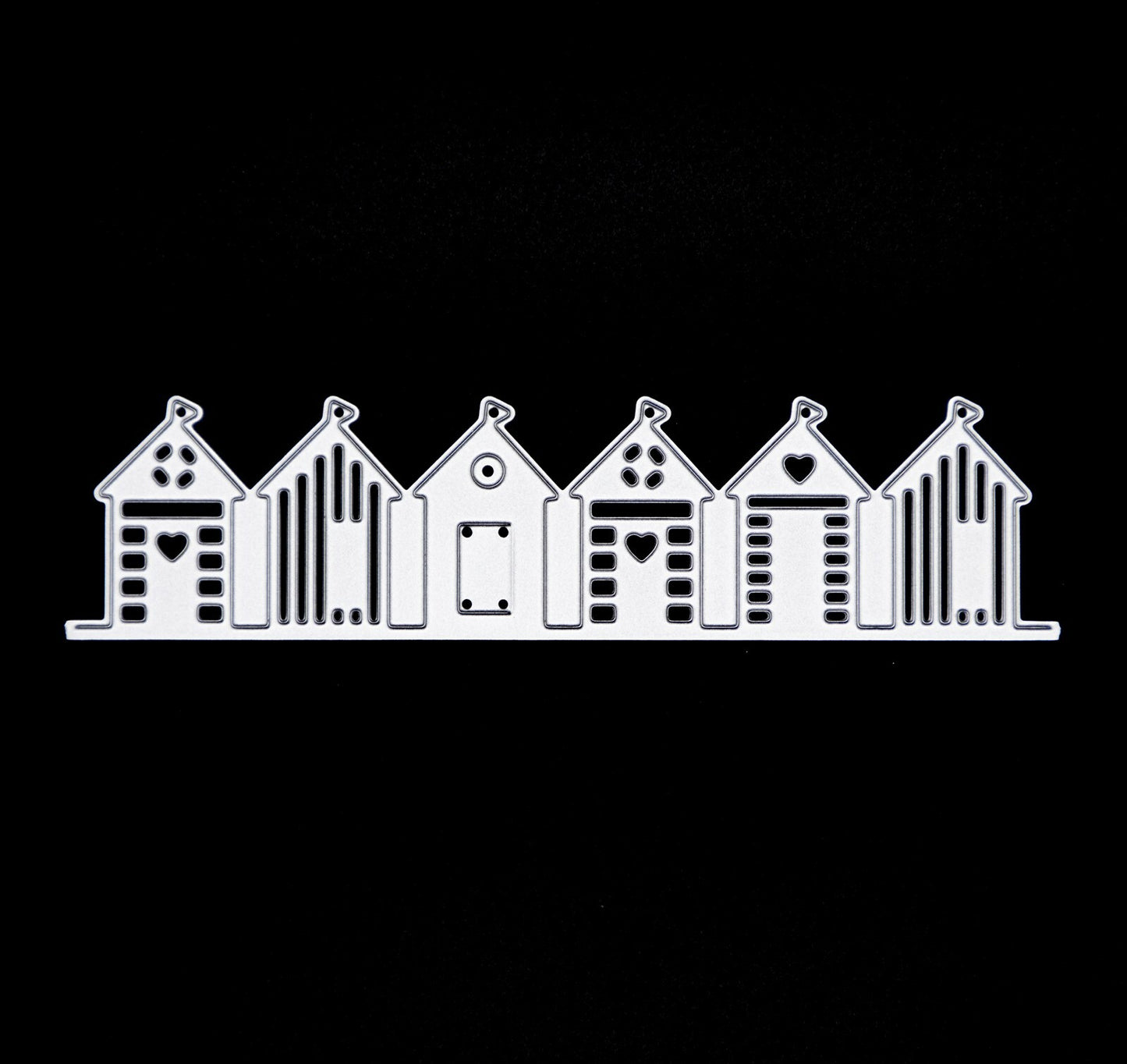 Beach Huts Quality Metal Cutting Die, Card making, Scrapbooking **UK SELLER** A8