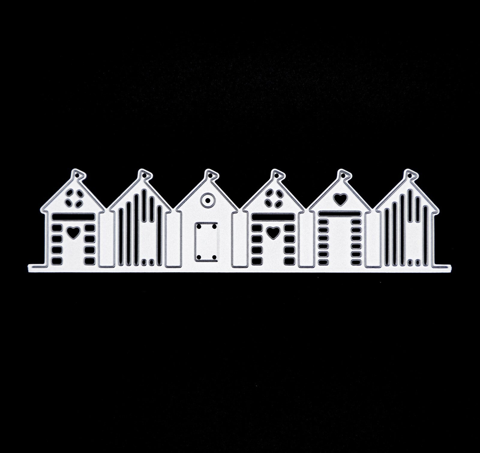 Beach Huts Quality Metal Cutting Die, Card making, Scrapbooking **UK SELLER** A8