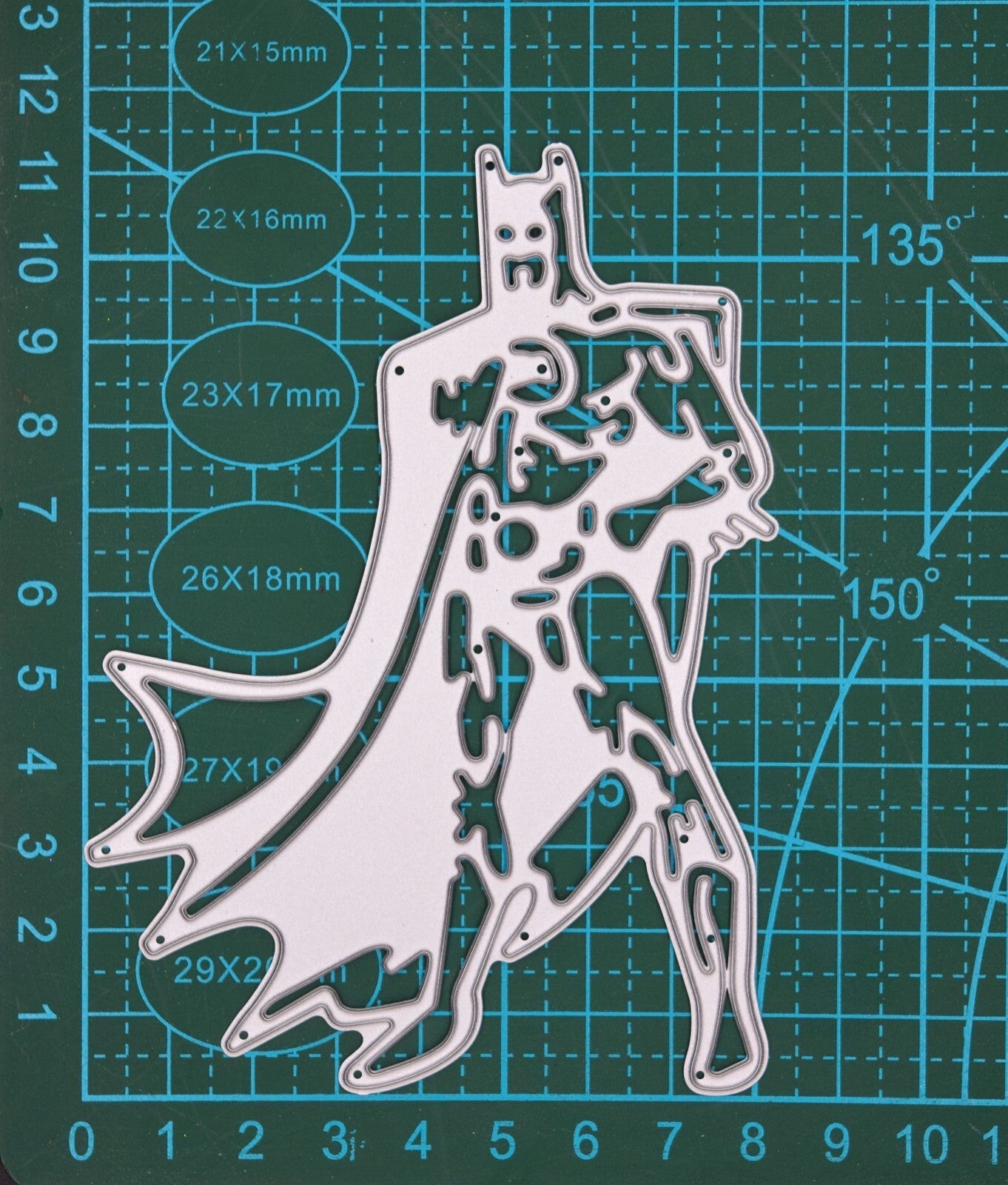 Large Batman, Superhero, Metal Cutting Die, Card Making, Stencil., Cutter, A7