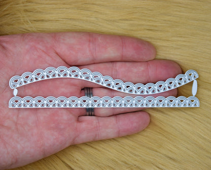 2 Lace Effect Border / Edging Metal Cutting Dies, Card making, Scrapbooking, A2