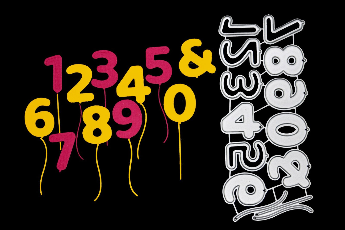 🎈Balloon Numbers Metal Cutting Dies, Card making, Scrapbooking UK SELLER E5 🎈