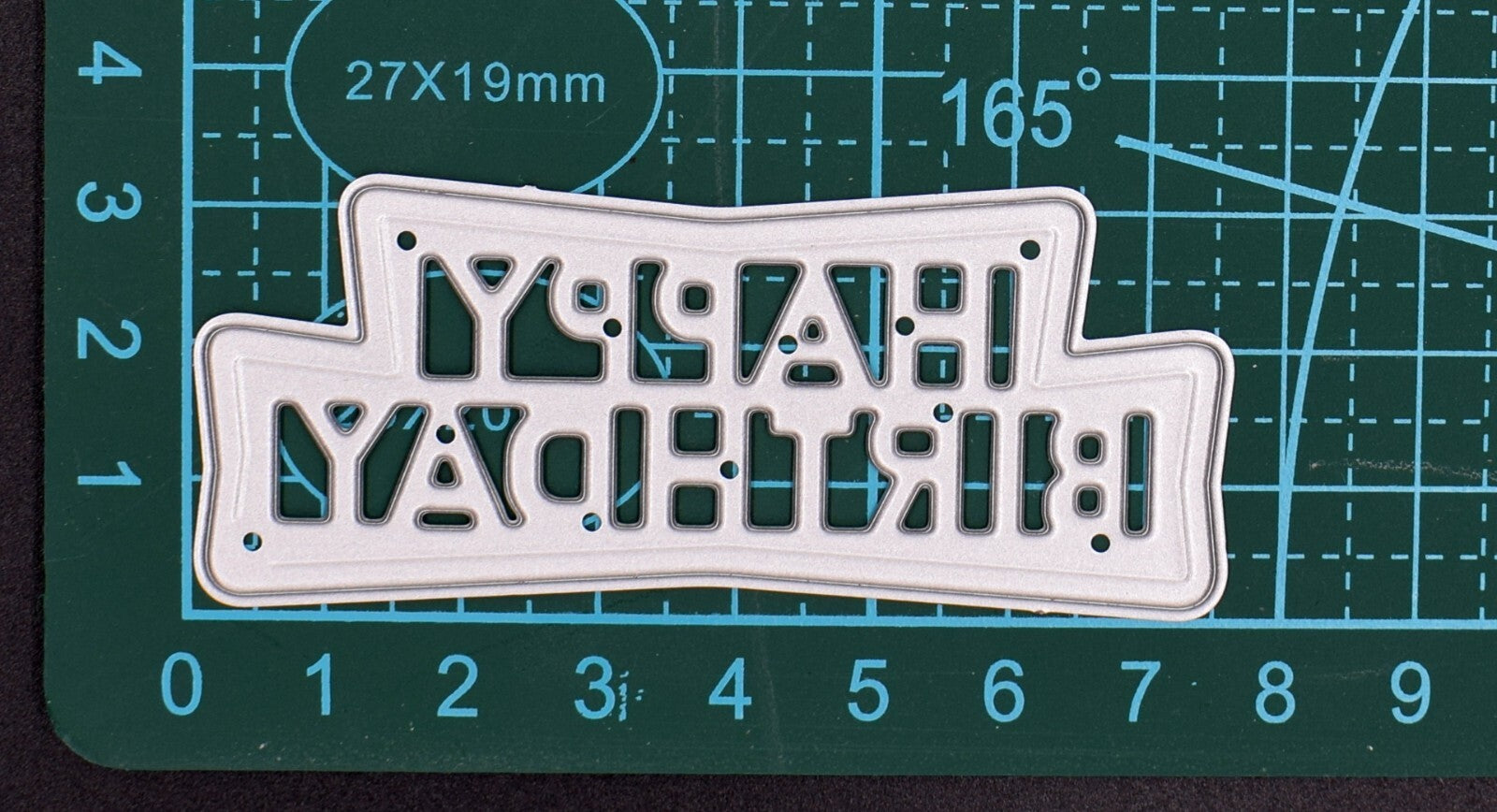 'Happy Birthday' Sentiments Metal Cutting Die,  Card Making, Scrapbooking A5