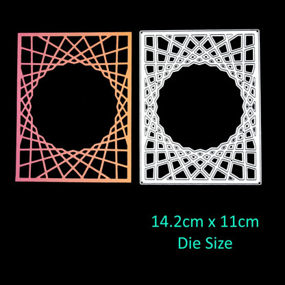 Geometric Frame Metal Cutting Die, Paper Crafts, Card Making, Scrapbooking E6