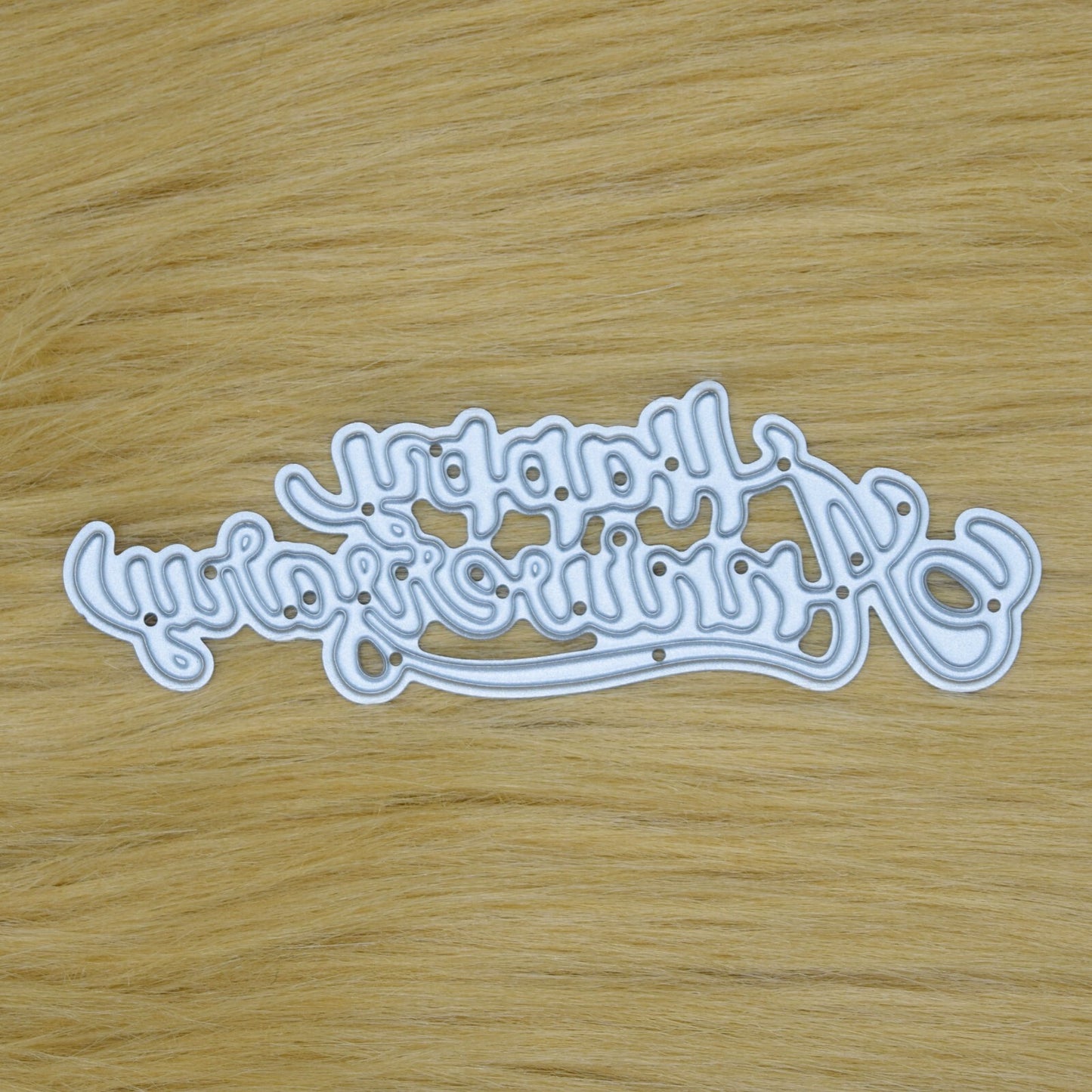 A 'Happy Anniversary' Metal Cutting Die, Stencil,  Card Making, Paper Crafts  A6