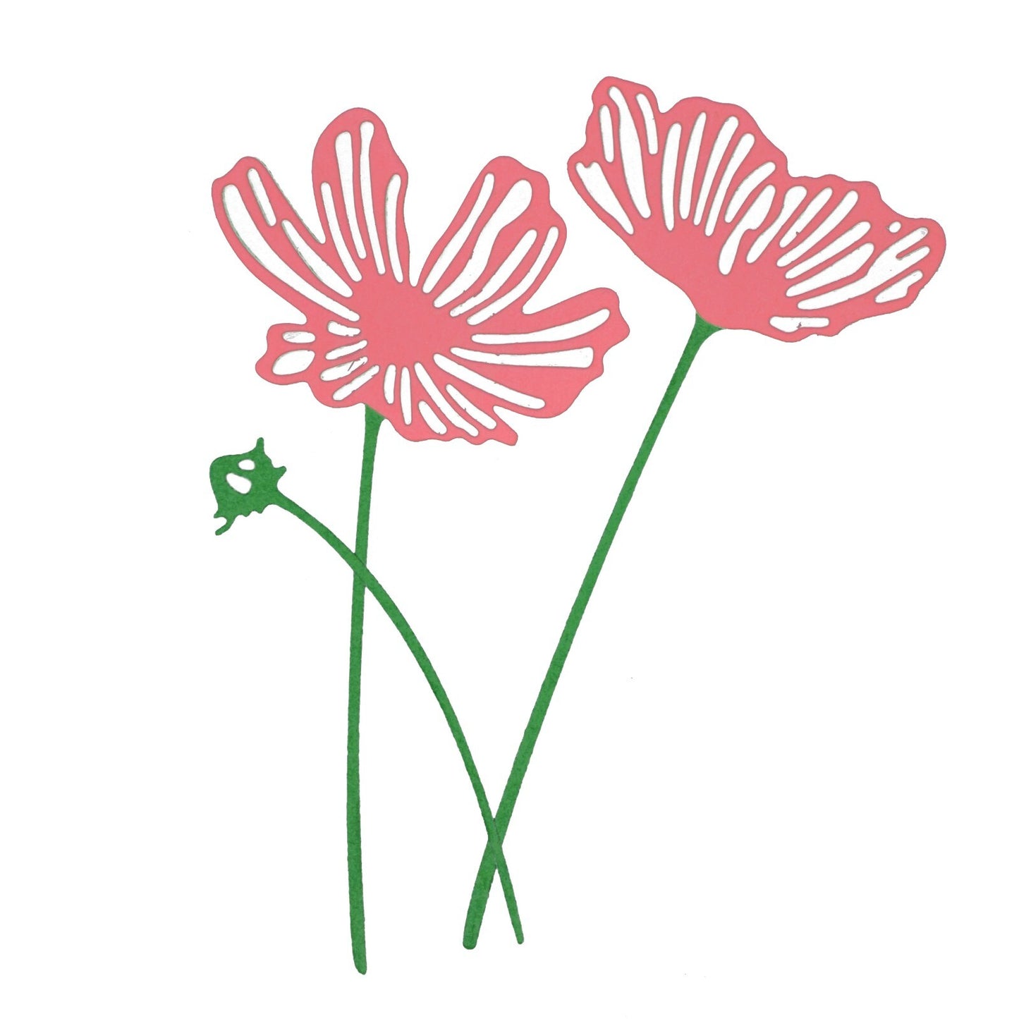 3 Decorative Flowers Metal Cutting Dies, Flower, Card making, Scrapbooking A9