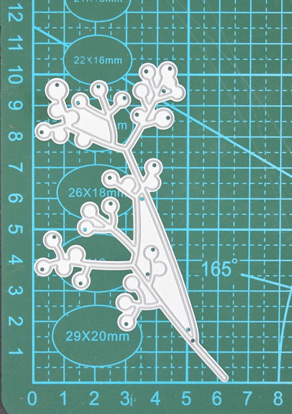 Leaves Berries Metal Cutting Die, Leaf, Foliage, Card making, Scrapbooking, F4