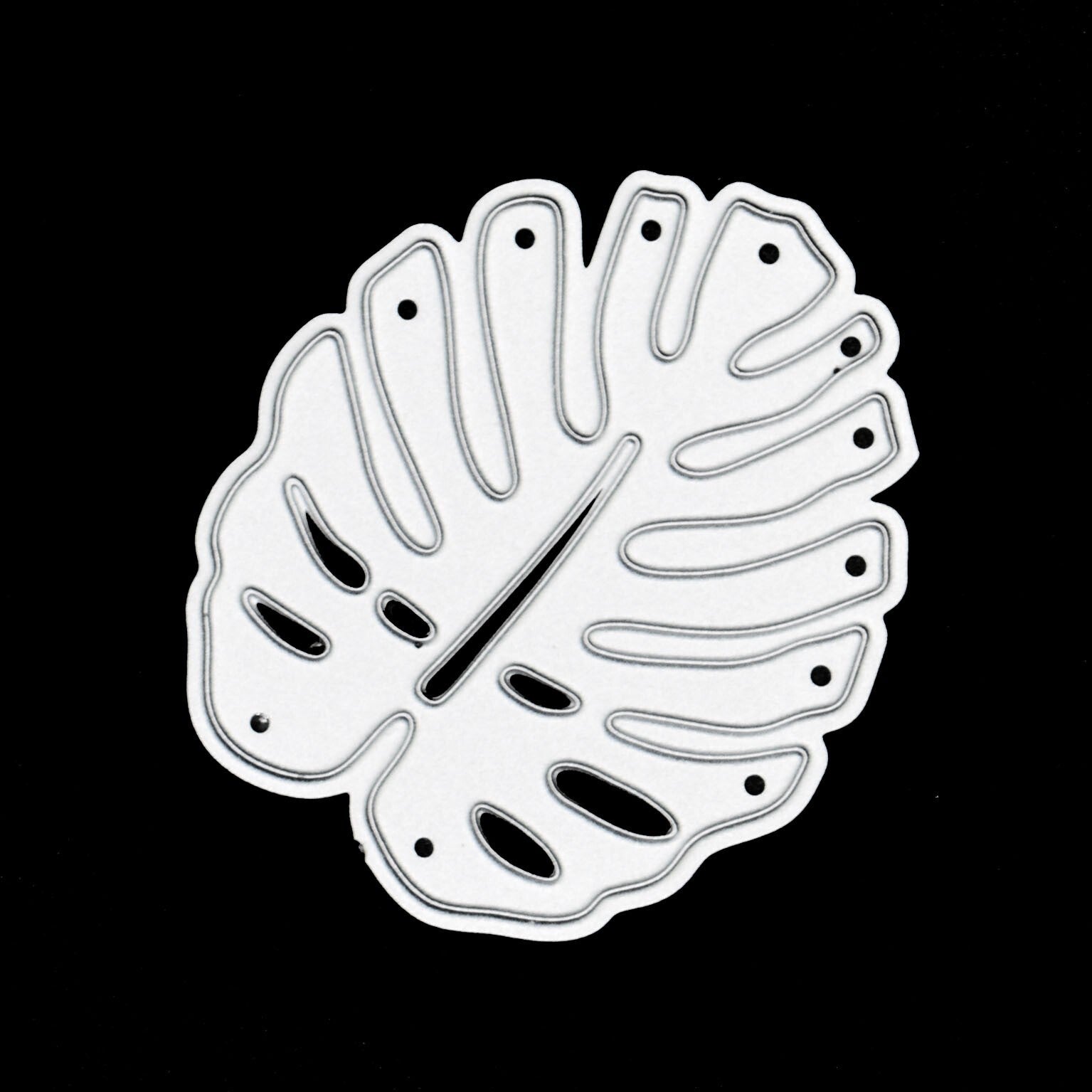 Swiss Cheese Leaf Metal Cutting Die, Monstera, Card making, Scrapbooking, Crafts