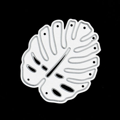 Swiss Cheese Leaf Metal Cutting Die, Monstera, Card making, Scrapbooking, Crafts