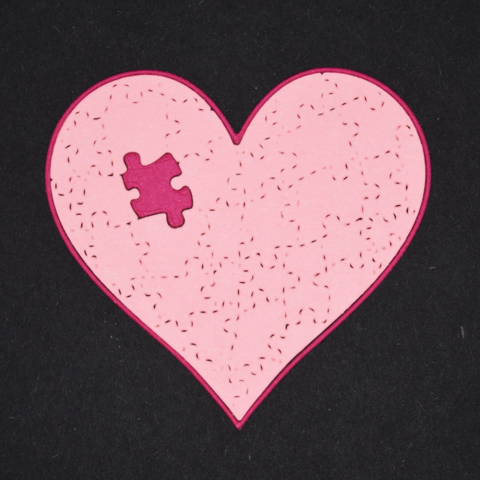 Missing Piece Of My Heart Metal Cutting Die, Love, Valentines, Card Making A9