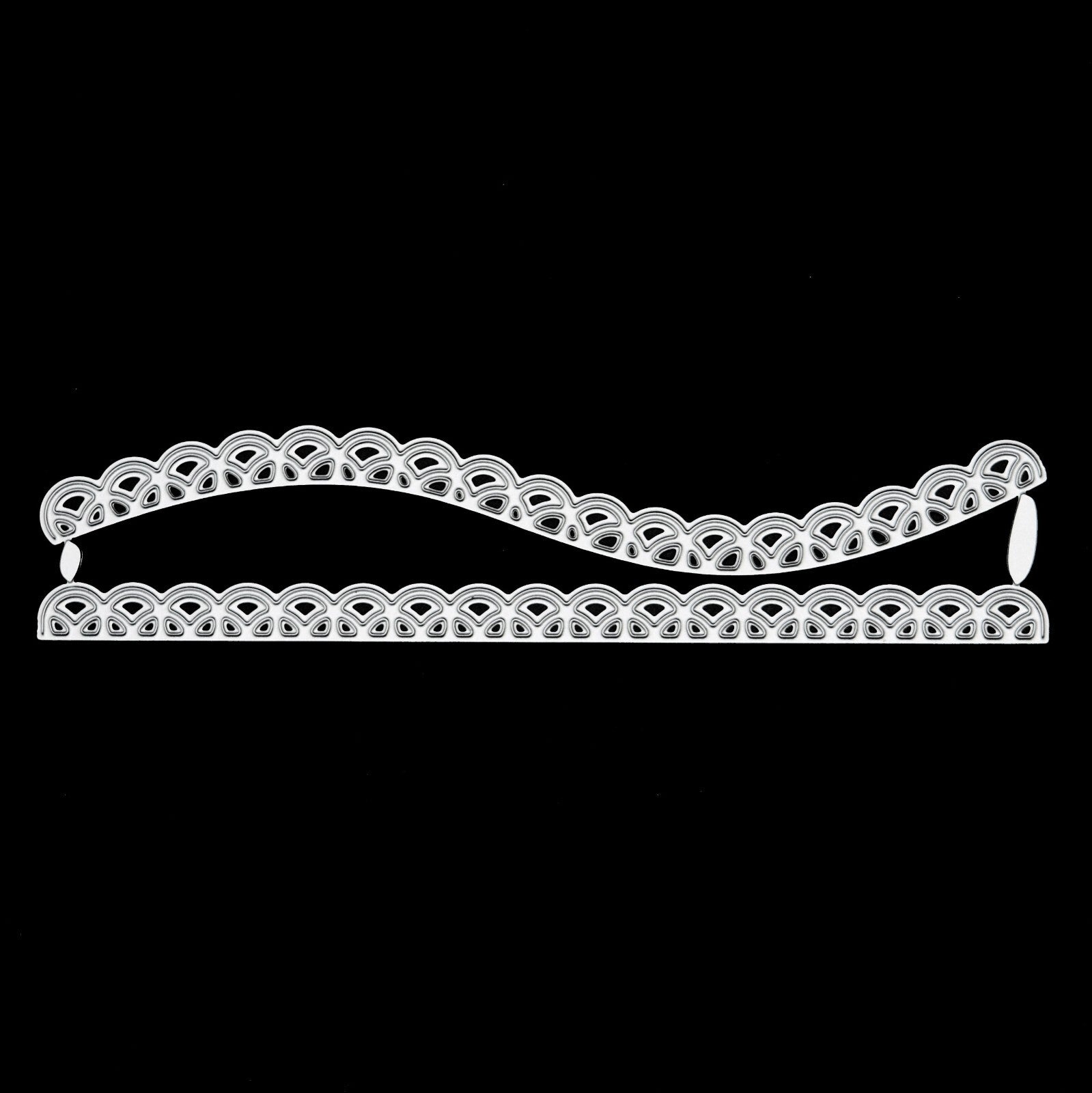 2 Lace Effect Border / Edging Metal Cutting Dies, Card making, Scrapbooking, A2