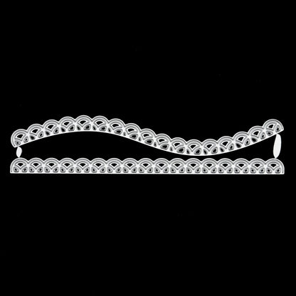 2 Lace Effect Border / Edging Metal Cutting Dies, Card making, Scrapbooking, A2