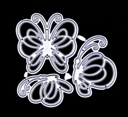 3 Metal Cutting Dies, Decorative Butterflies, Card Making, Scrapbooking B1