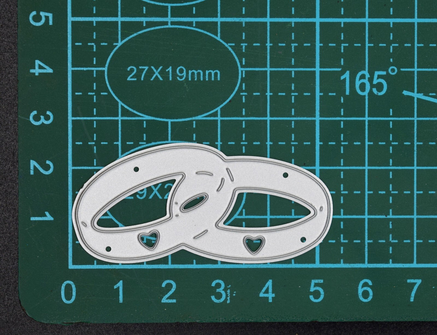 Linked Wedding Rings Metal Cutting Die, Engagement, MR & MRS,  Card making A8