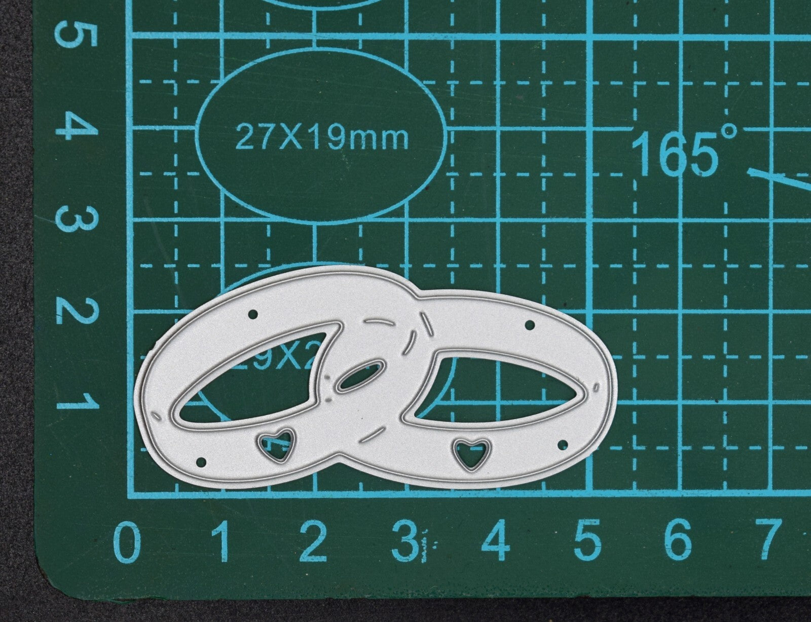 Linked Wedding Rings Metal Cutting Die, Engagement, MR & MRS,  Card making A8