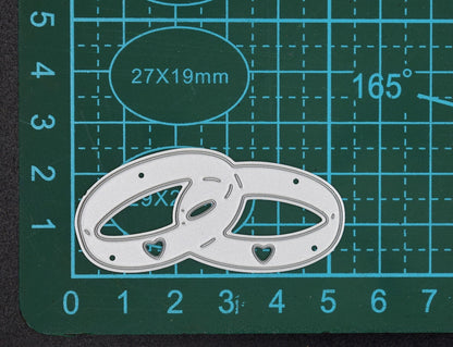 Linked Wedding Rings Metal Cutting Die, Engagement, MR & MRS,  Card making A8