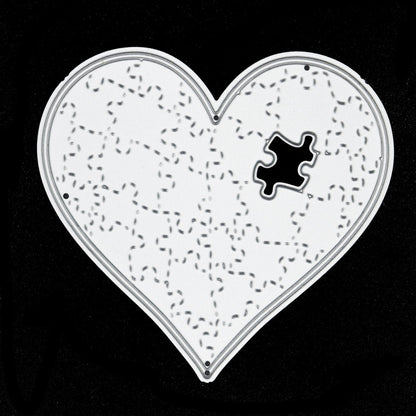 Missing Piece Of My Heart Metal Cutting Die, Love, Valentines, Card Making A9