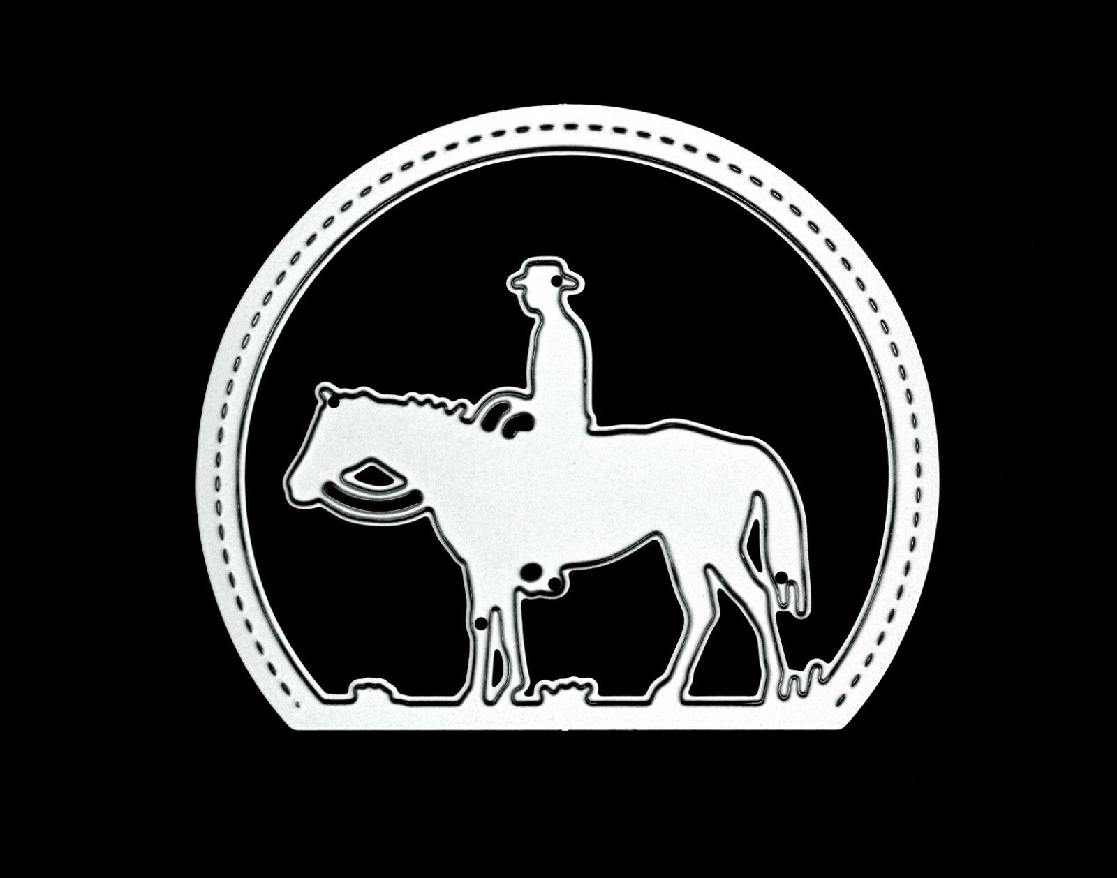 🐴 Horse & Cowboy Rider Metal Cutting Die, Card Making Crafts *UK SELLER* F1 🐴