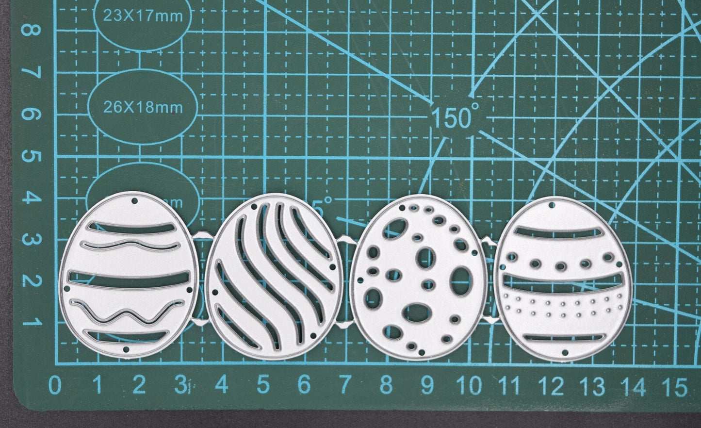 4 Decorative Easter Egg Metal Cutting Dies, Eggs, Card Making, Paper Crafts, D5