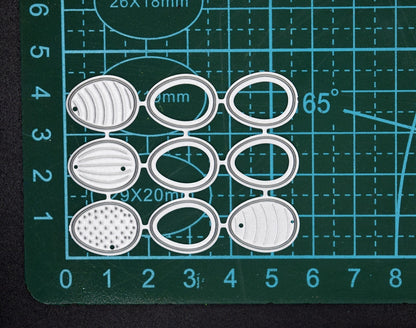 9 Small Easter Egg Metal Cutting Dies, Stencils, Card Making, Paper Crafts J1