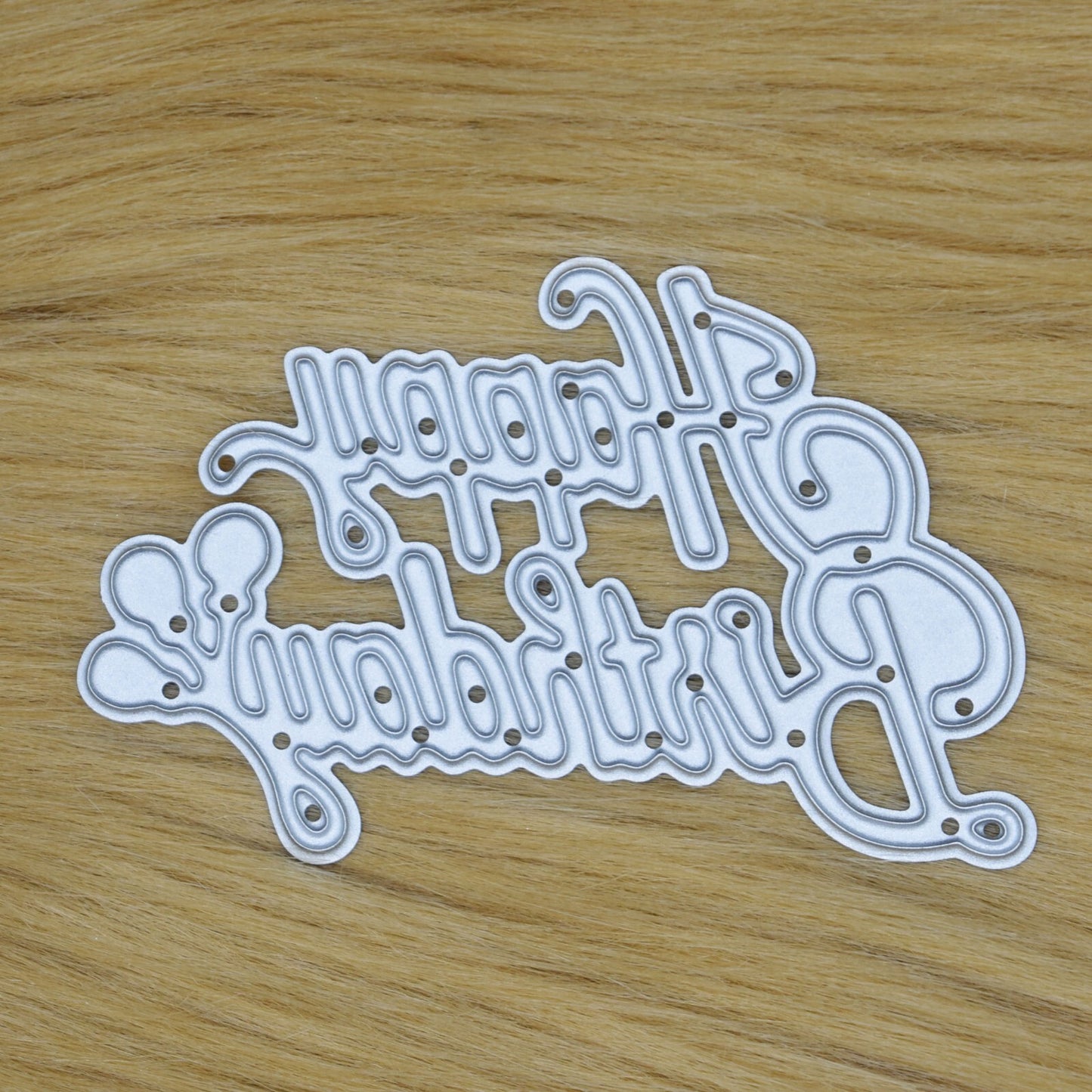 'Happy Birthday' + Balloons Sentiments Metal Cutting Die, Card Making A7