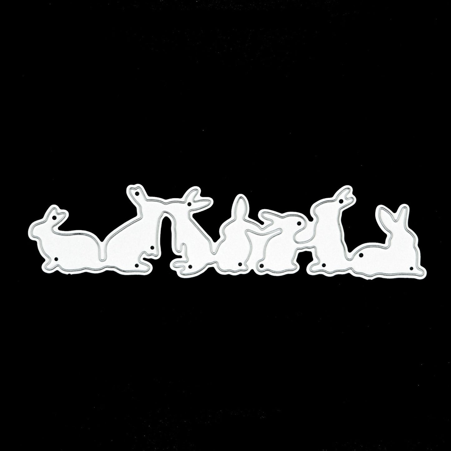 Easter Bunnies Rabbits Metal Cutting Die. Scrapbooking, Paper Crafts, D5