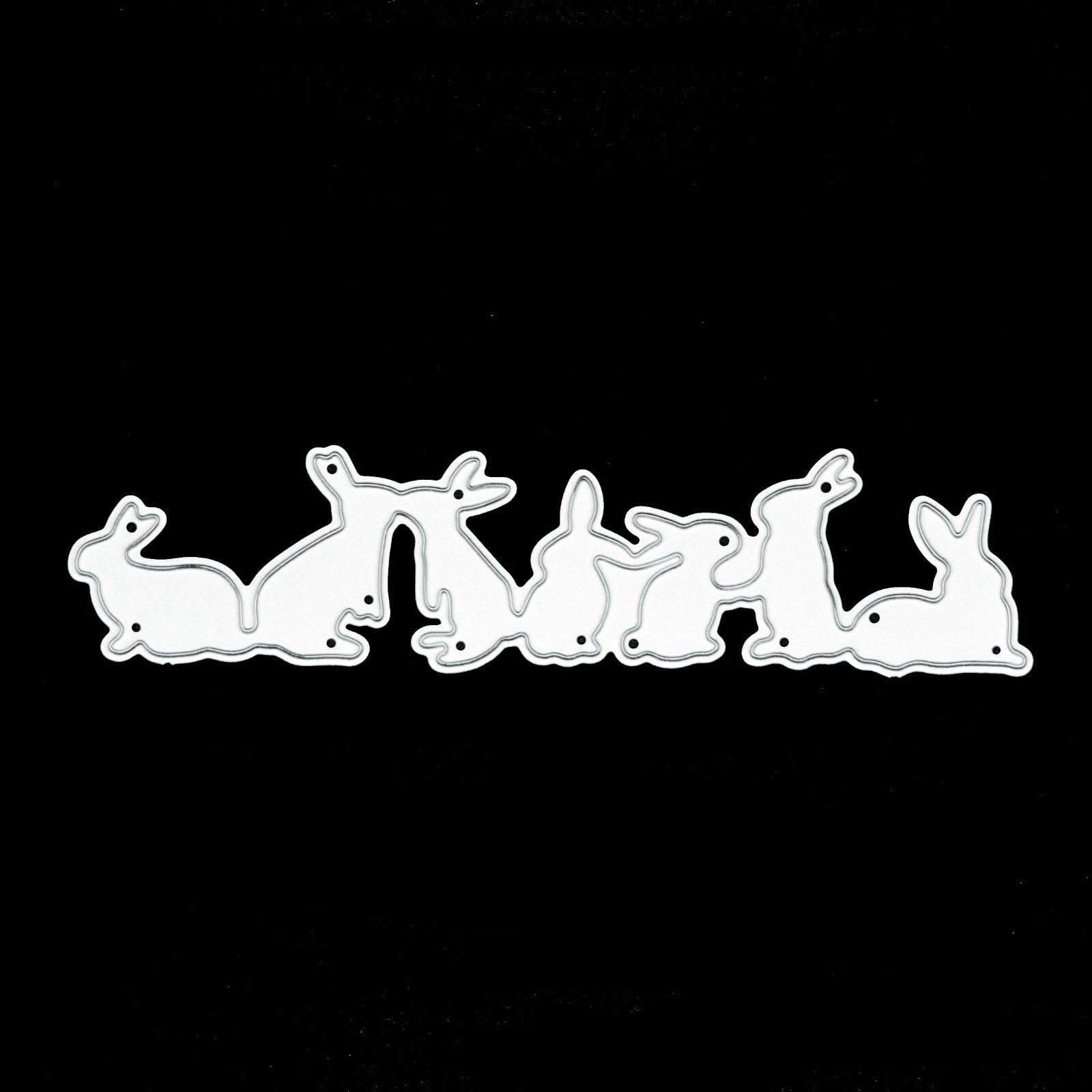 Easter Bunnies Rabbits Metal Cutting Die. Scrapbooking, Paper Crafts, D5
