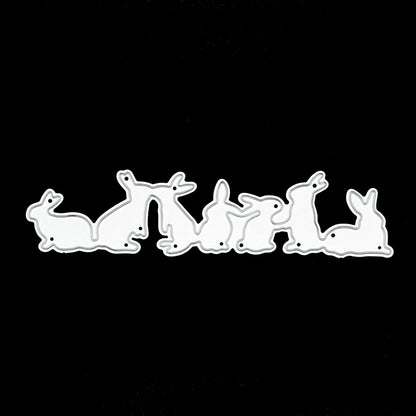 Easter Bunnies Rabbits Metal Cutting Die. Scrapbooking, Paper Crafts, D5