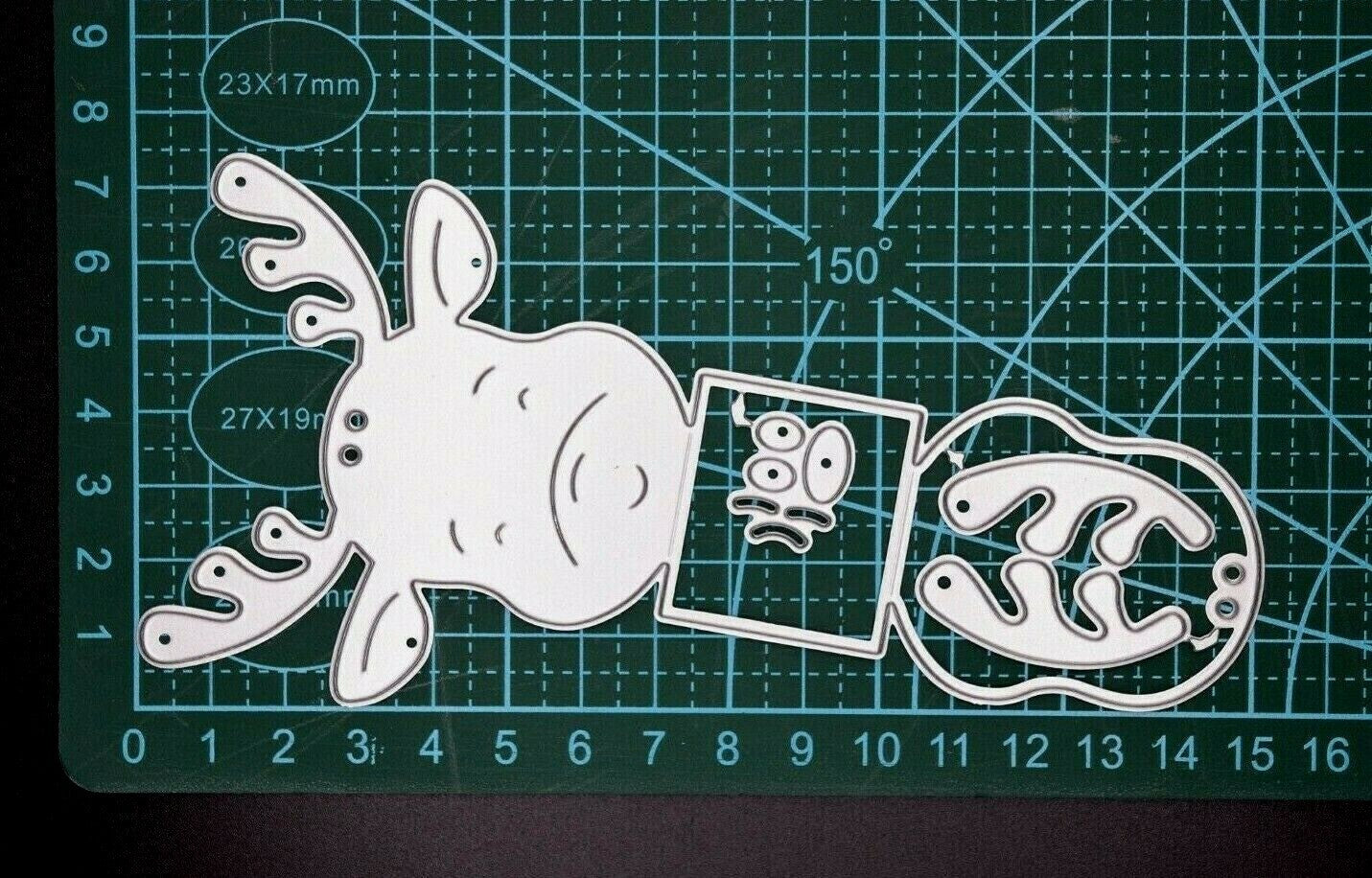 3D Christmas Reindeer Metal Cutting Die Card making, Scrapbooking *UK Seller* D4