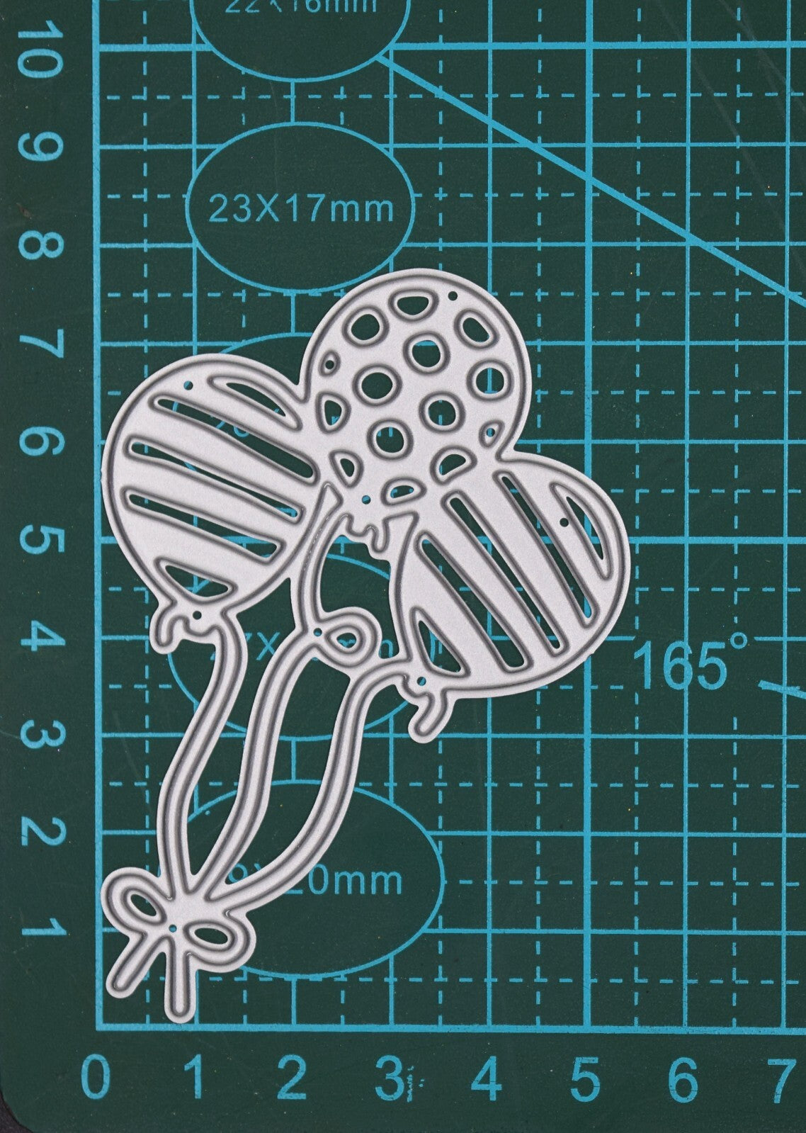 3 Balloons Metal Cutting Die, Party, Birthday, Scrapbooking, Card Making, A3