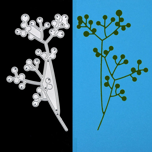 Leaves Berries Metal Cutting Die, Leaf, Foliage, Card making, Scrapbooking, F4