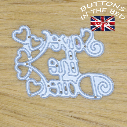 'Save The Date' Sentiments Metal Cutting Die, Invitations, Wedding, Party, F9