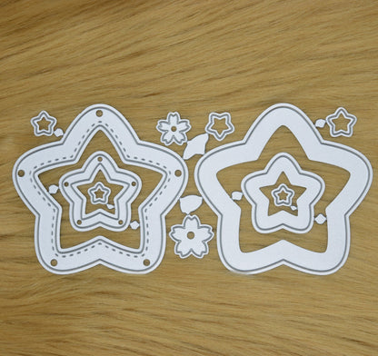 11 Piece Stars Metal Cutting Dies Set, Star, Card Making, Scrapbooking A9