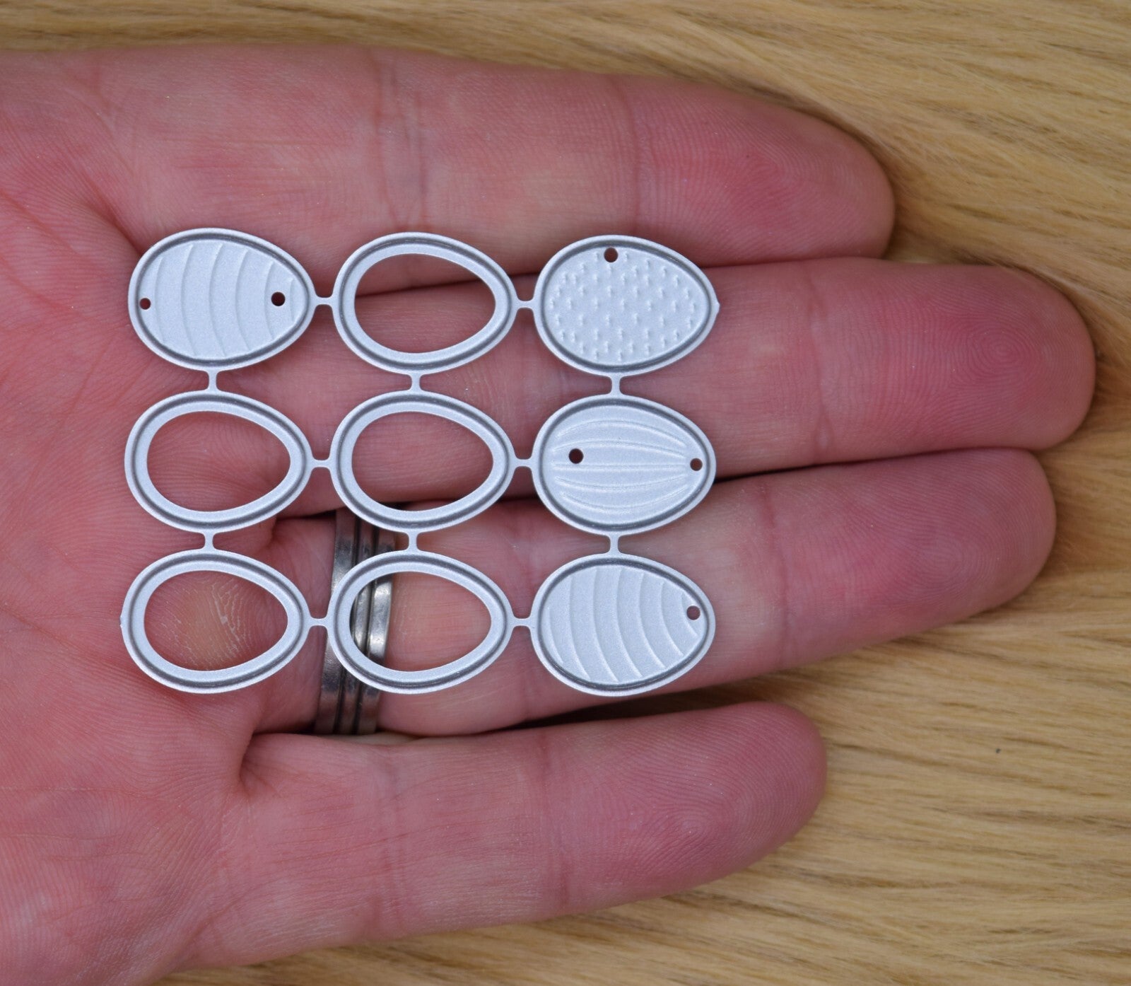 9 Small Easter Egg Metal Cutting Dies, Stencils, Card Making, Paper Crafts J1