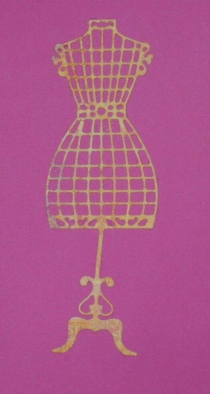 Retro Mannequin Metal Cutting Die, Card Making Crafts *UK Seller, Fast Post* A5