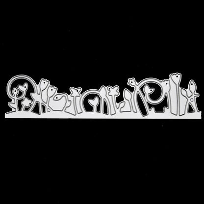 Metal Cutting Die Decorative Flowers Border, Card making, Scrapbooking A7 