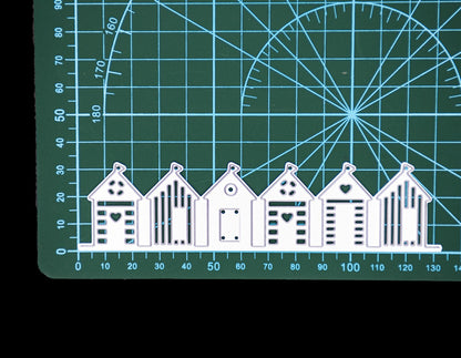 Beach Huts Quality Metal Cutting Die, Card making, Scrapbooking **UK SELLER** A8