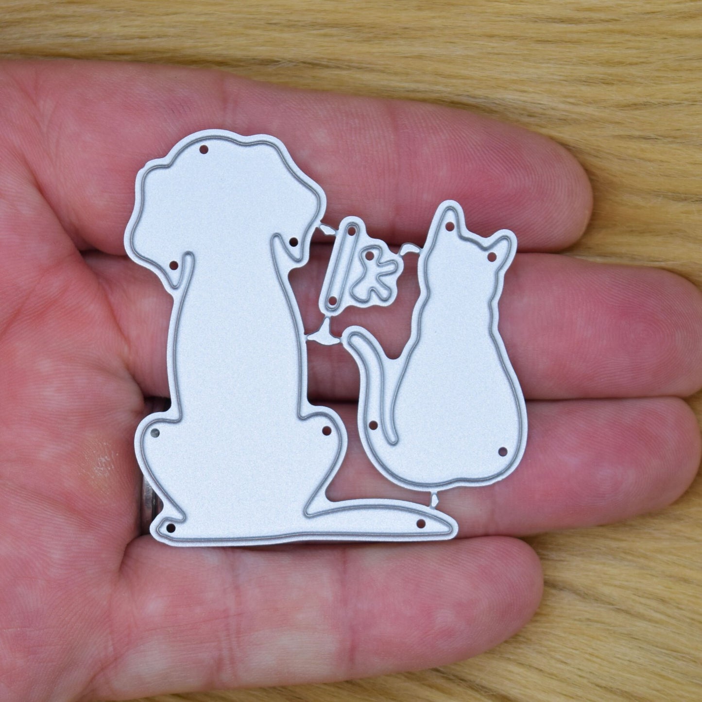 Cute Cat & Dog Metal Cutting Dies Set, Pets, Card Making, Paper Crafts, F3