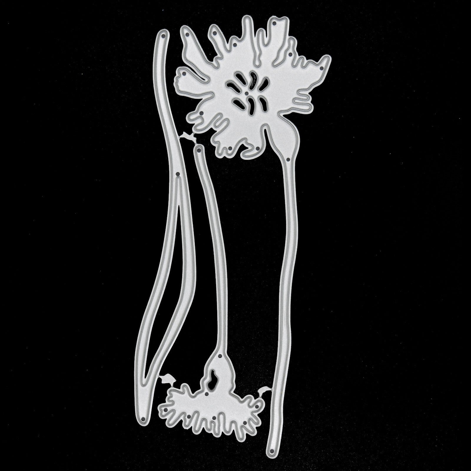 3 Piece Dandelion Metal Cutting Dies Set With Stem Die, Flowers, Card making, A9