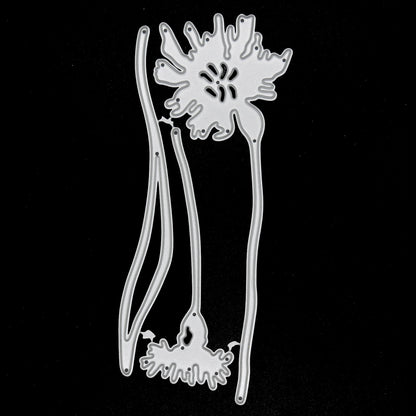 3 Piece Dandelion Metal Cutting Dies Set With Stem Die, Flowers, Card making, A9