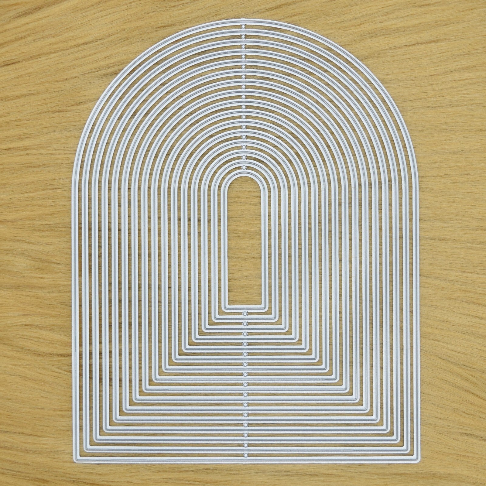 Large Nest of 16 Thin Arch Shaped Metal Cutting Dies, Scrapbooking, Crafts I2