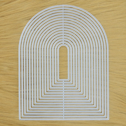 Large Nest of 16 Thin Arch Shaped Metal Cutting Dies, Scrapbooking, Crafts I2
