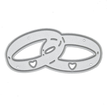 Linked Wedding Rings Metal Cutting Die, Engagement, MR & MRS,  Card making A8