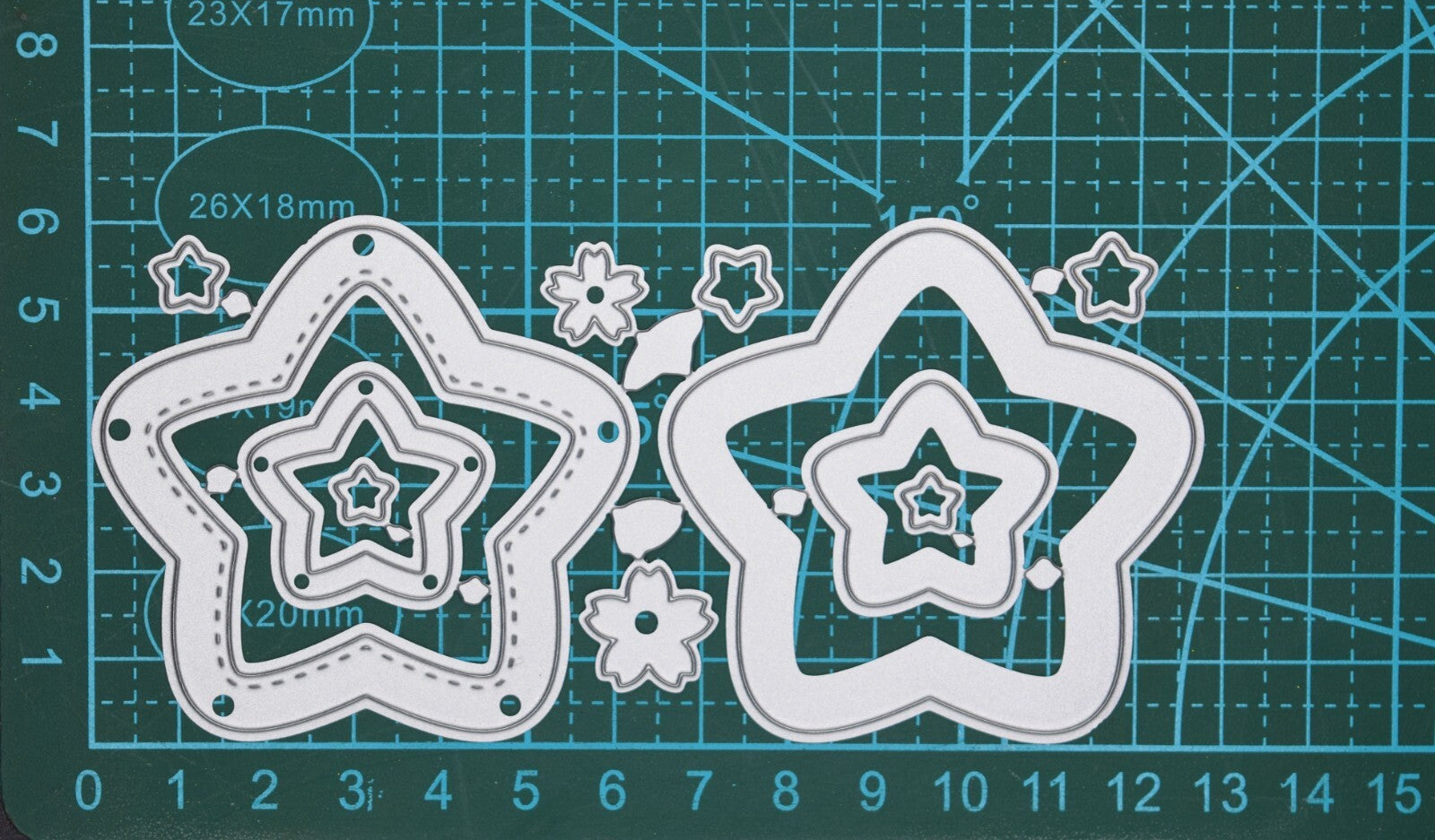 11 Piece Stars Metal Cutting Dies Set, Star, Card Making, Scrapbooking A9