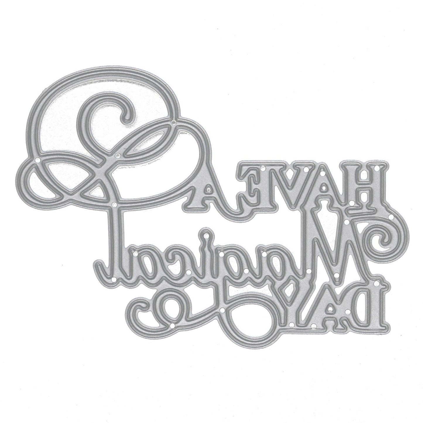 'Have A Magical Day' Sentiments Metal Cutting Die, Card Making, Scrapbooking, F1