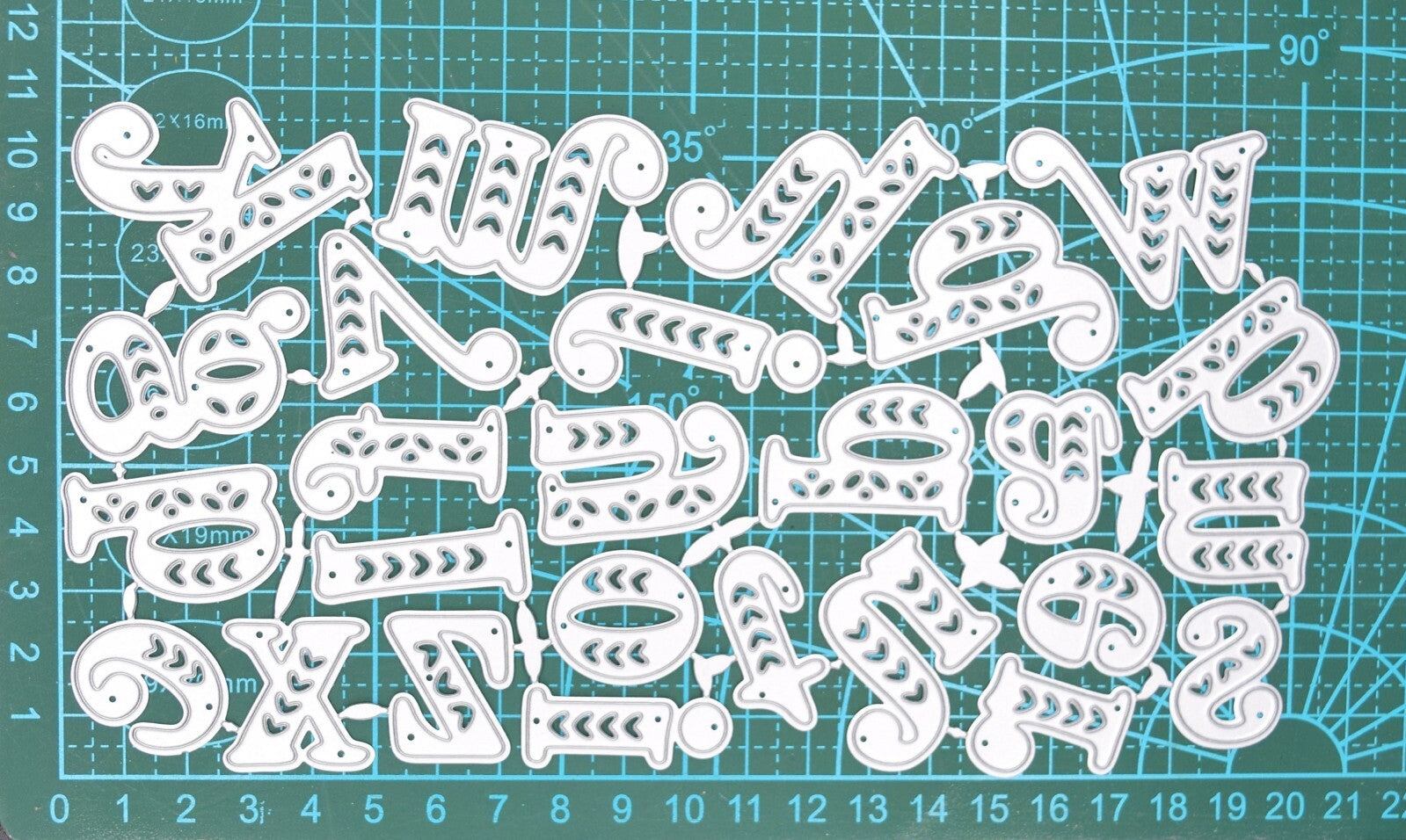 Fantastic Large Lowercase Alphabet Metal Cutting Dies, Letters, Card making, E6