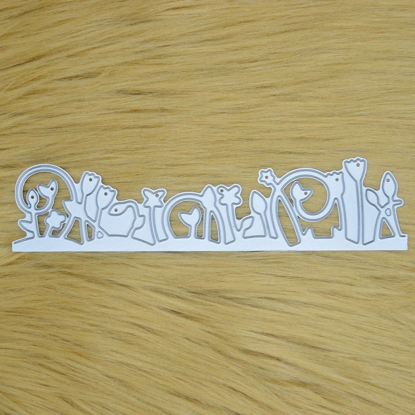 Metal Cutting Die Decorative Flowers Border, Card making, Scrapbooking A7 