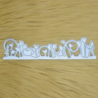 Metal Cutting Die Decorative Flowers Border, Card making, Scrapbooking A7 
