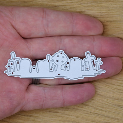 Graveyard Tombstones Metal Cutting Die, Halloween, Card making, Paper Crafts F9
