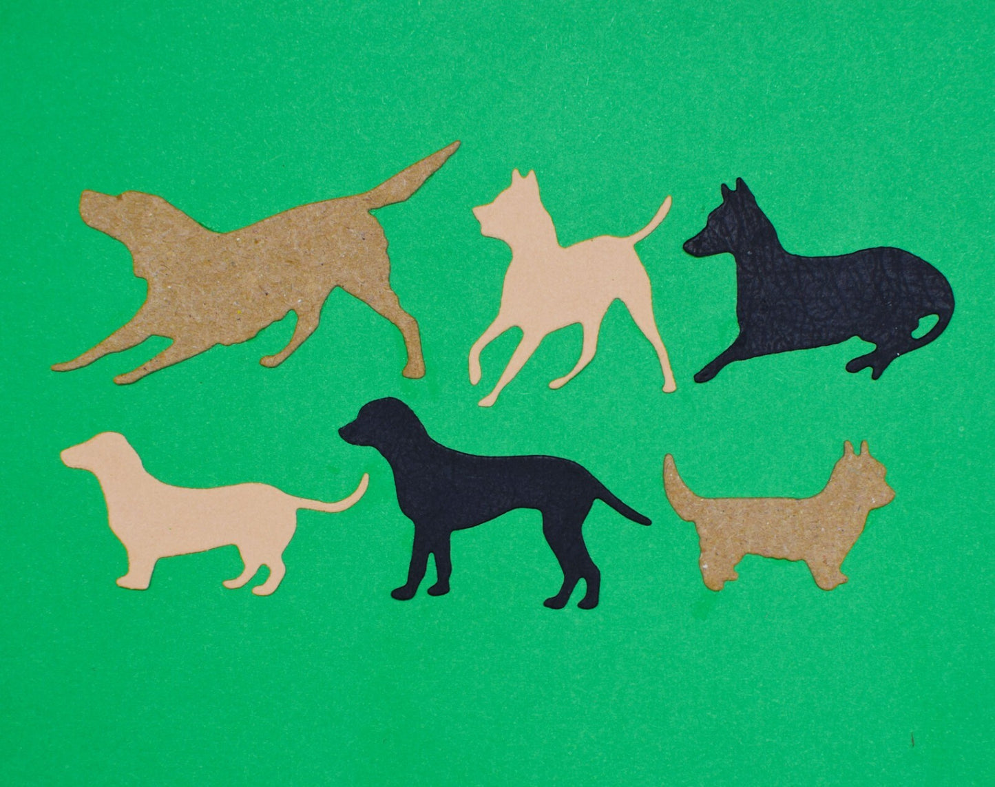 Set of 6 Metal Cutting Dies of Dogs, Stencils, Pets, Card Making Paper Crafts A5